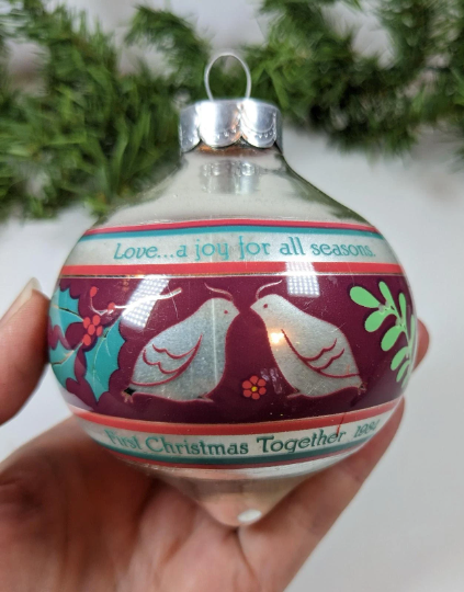 Vintage 1984 Hallmark First Christmas Together Ornament