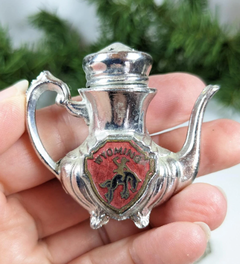 Wyoming Teapot Souvenir Salt & Pepper Set