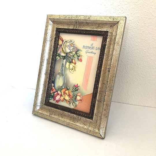 Vintage Framed 1900s Mother's Day Card