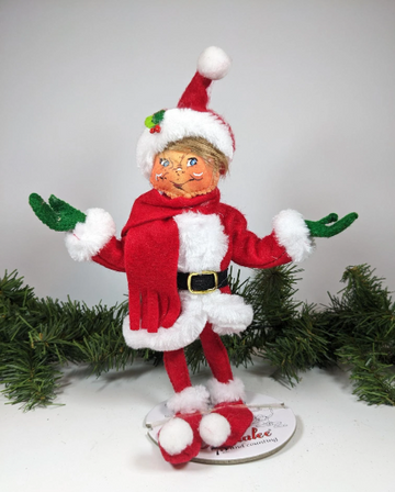 Very Merry Red Elf Hand Made Annalee Christmas Doll