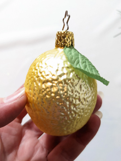 Lemon Retired Old World Christmas Inge Glas Ornament