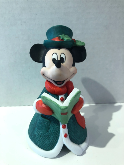 Vintage Disney Mickey Mouse Caroler Christmas Bell