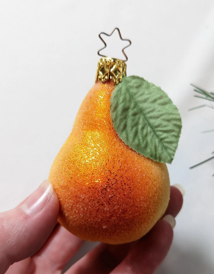 Pear Retired Old World Christmas Inge Glas Ornament