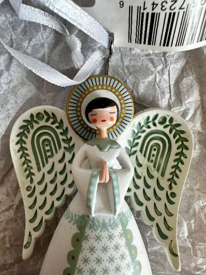 Folk Art Angel - Hallmark Gift Ornament