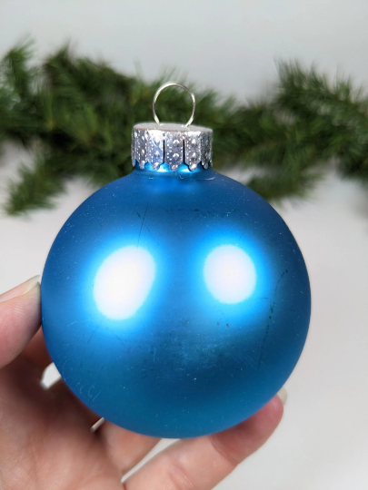 Vintage Turquoise Christmas Ornaments