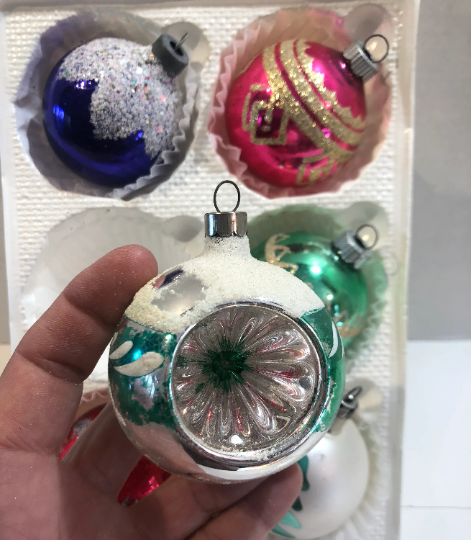 Vintage Shiny Brite Christmas Ornaments