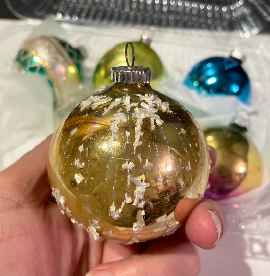 Vintage Shiny Brite Christmas Ornaments