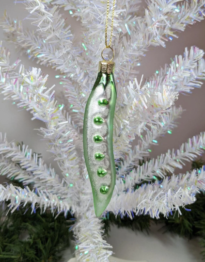 Peapod Christmas Ornament