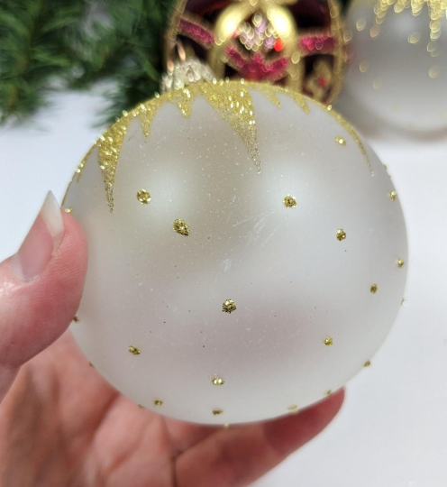 Red and Gold Christmas Ornaments