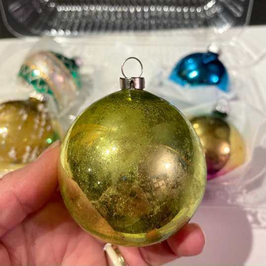 Vintage Shiny Brite Christmas Ornaments