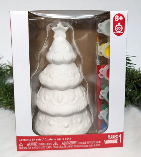 Ceramic Christmas Tree Painting Holiday Craft Kit