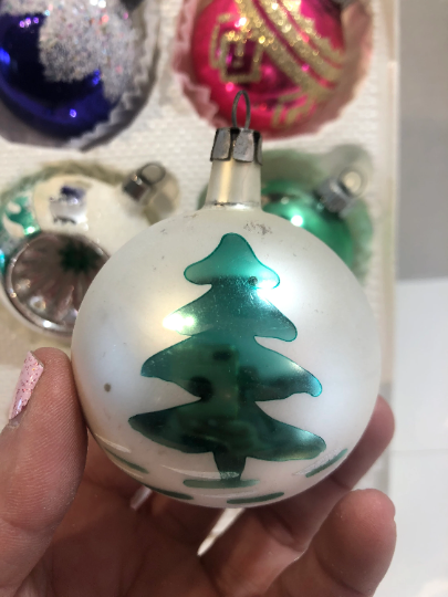 Vintage Shiny Brite Christmas Ornaments