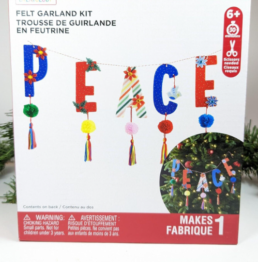 Felt Garland 'Peace' Craft Kit