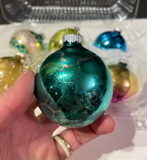 Vintage Shiny Brite Christmas Ornaments