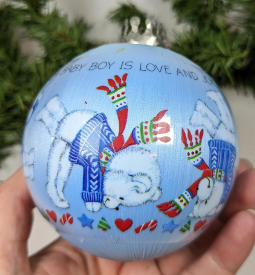 Vintage Hallmark 1983 Baby Boys First Christmas Ornament