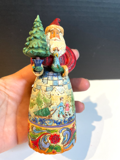 Simple Gifts - Santa with Tree Christmas Figurine - a Jim Shore Collectable 2007