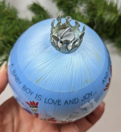 Vintage Hallmark 1983 Baby Boys First Christmas Ornament