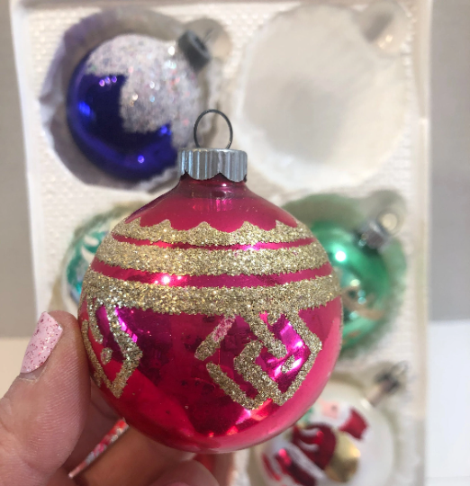 Vintage Shiny Brite Christmas Ornaments