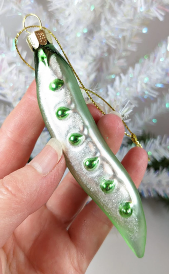 Peapod Christmas Ornament