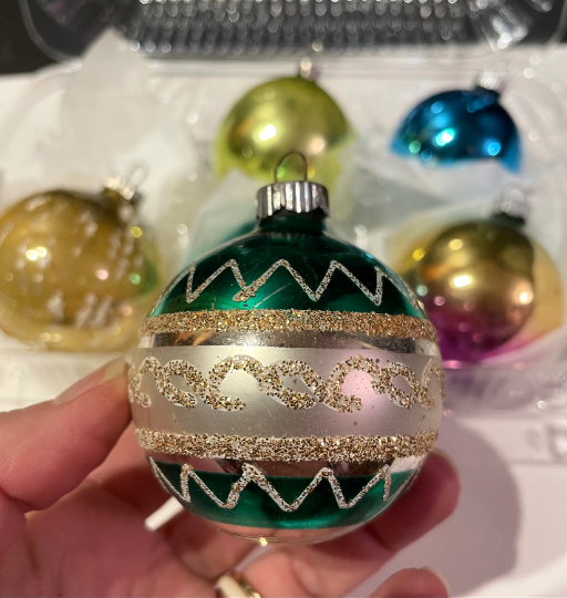 Vintage Shiny Brite Christmas Ornaments