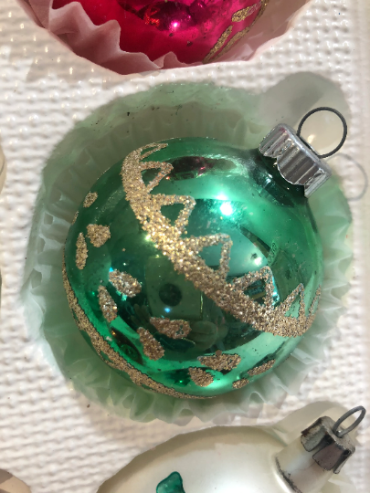 Vintage Shiny Brite Christmas Ornaments