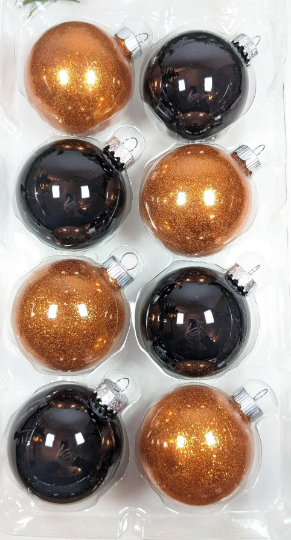 Orange & Black NIB Halloween Ornaments
