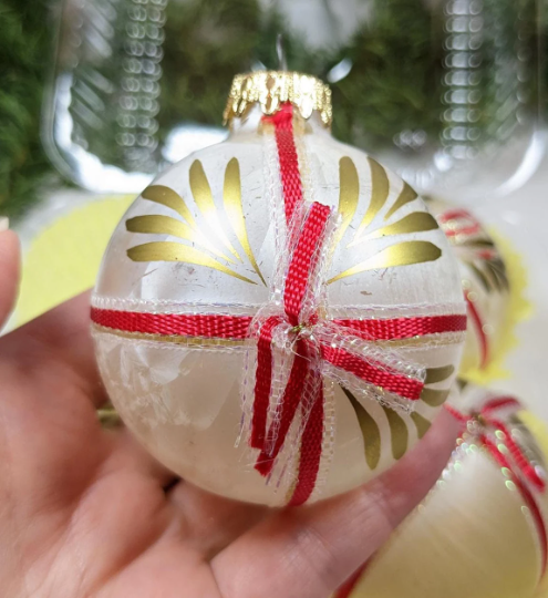 Vintage Glass Christmas Ornaments Made in West Germany