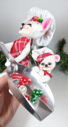 Sugar & Spice Mice Hand Made Annalee Christmas Doll