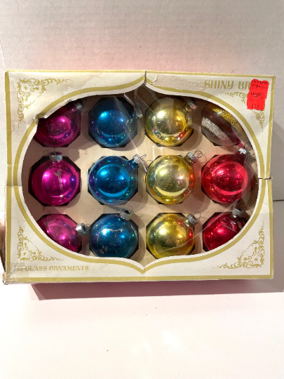 Vintage Shiny Brite Christmas Ornaments