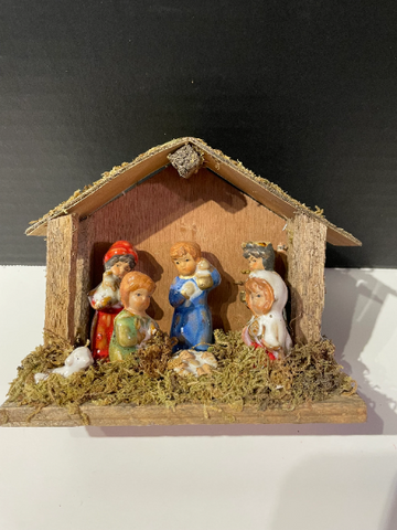Vintage Small Nativity Set