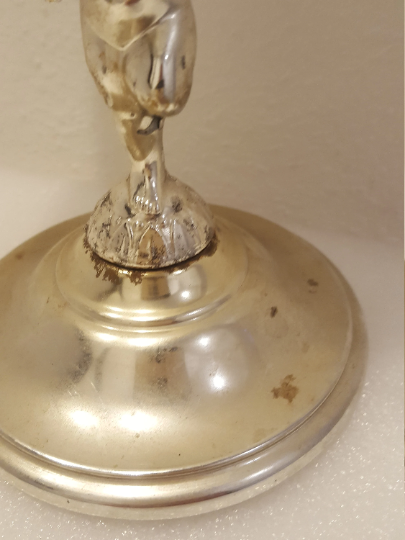 Vintage Milk Glass Cherub Candy Dish