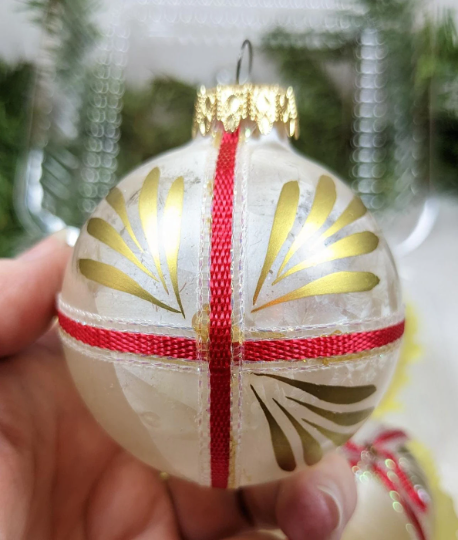 Vintage Glass Christmas Ornaments Made in West Germany