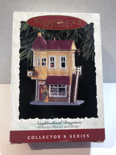 Vintage Hallmark Neighborhood Drugstore Christmas Ornament
