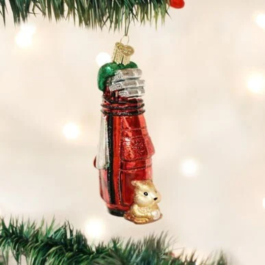 Golf Bag Old World Christmas Ornament