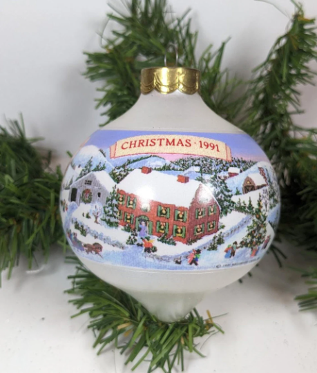 Vintage Hallmark 1991 Grandparents Christmas Ornament