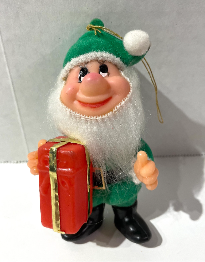 Vintage Walt Disney Dwarf Bashful Christmas Ornament