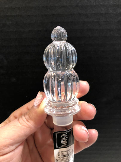 Vintage Rare Mikasa Crystal Wine Bottle Stopper