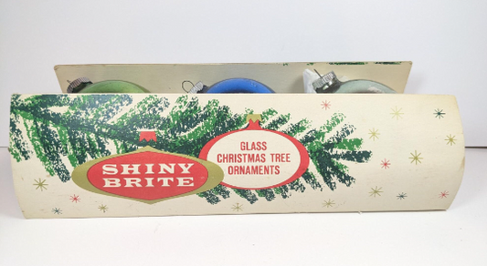 Vintage Large Shiny Brite Christmas Ornaments