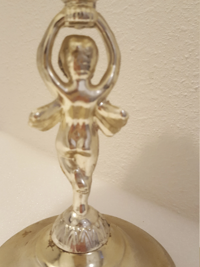 Vintage Milk Glass Cherub Candy Dish