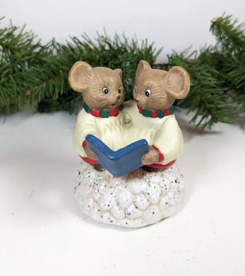 Caroling Mice Christmas Musical Ornament