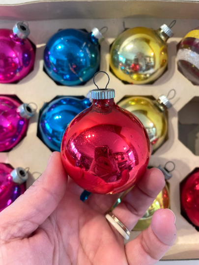 Vintage Shiny Brite Christmas Ornaments