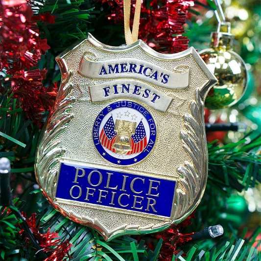 Police Officer Badge - Heroes Series Ornament