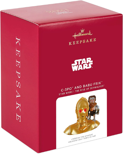 The Rise of Skywalker C-3PO and Babu Frik - Hallmark Keepsake Ornament 2021