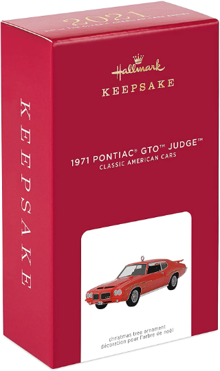 1971 Pontiac GTO Judge - Hallmark Keepsake Ornament 2021