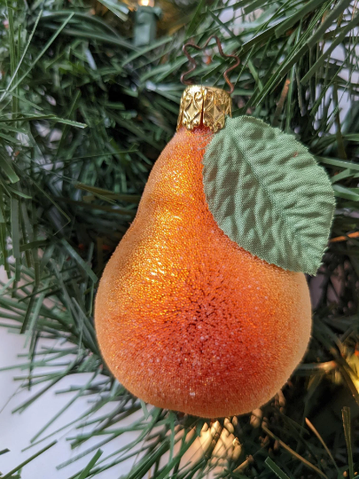 Pear Retired Old World Christmas Inge Glas Ornament