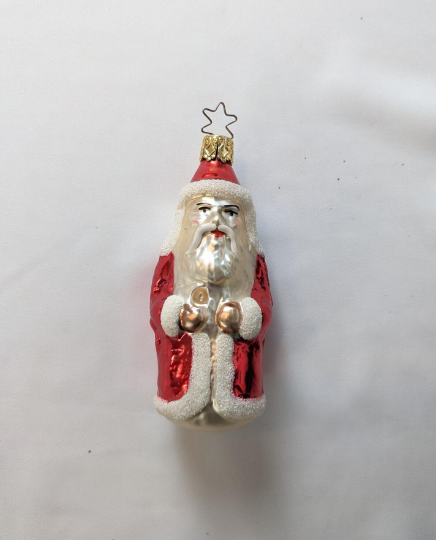 Santa Claus Retired Old World Christmas Inge Glas Ornament