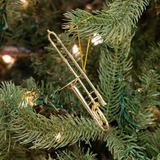 Gold Trombone - Broadway Gifts Co. Ornament