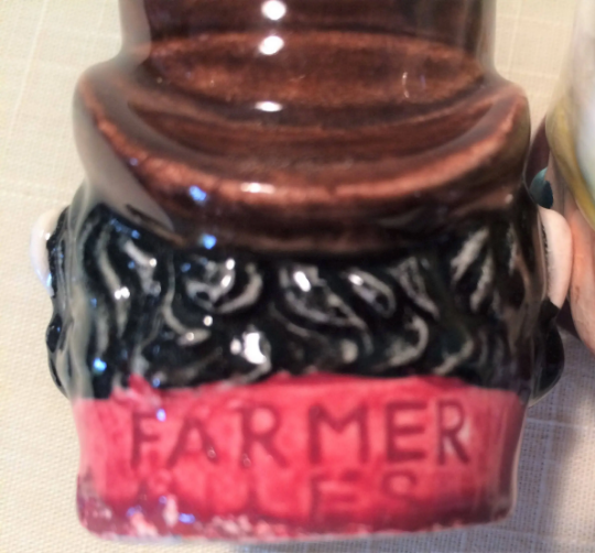 Vintage Farmer Salt and Pepper Shakers
