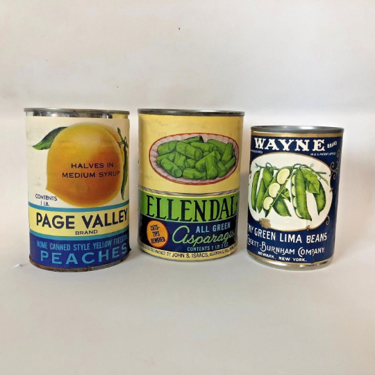 Vintage Can Labels - Rustic Kitchen Decor
