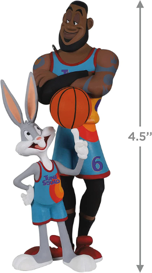 Lebron James and Bugs Bunny - Hallmark Keepsake Ornament 2021